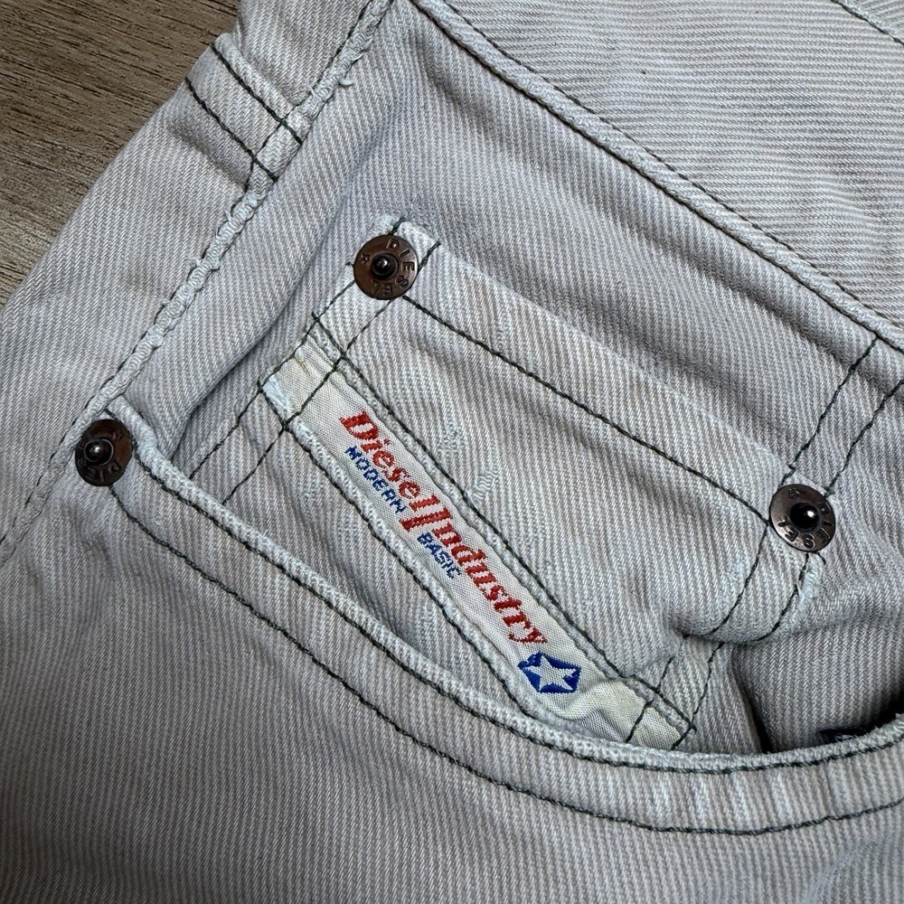 Vintage Diesel Saddle Jeans Men 32x31 Brown Loose Tapered Button Fly Y2K (Tag33) - Picture 6 of 12